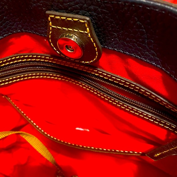 Dooney & Bourke Blue Pebbled Leather Tote - Picture 7 of 9